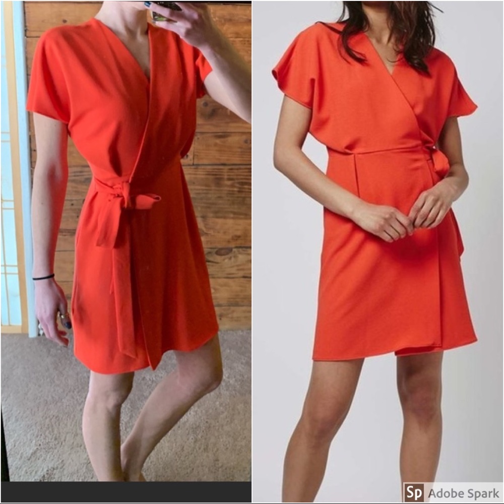 Topshop wrap dress 😍